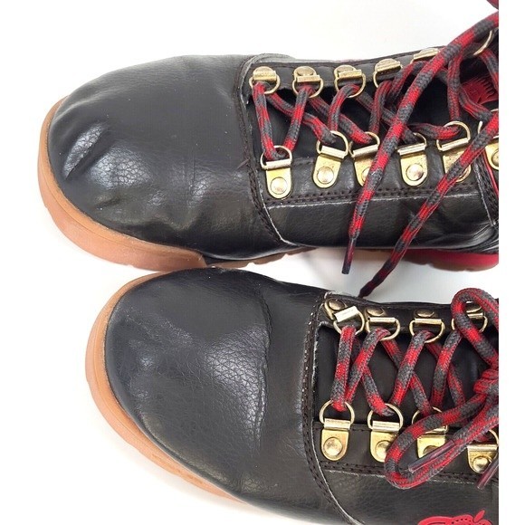 World of Troop Expo Mens Boots Size 8 Medium Brown Red Gold Retro Style - Picture 9 of 14
